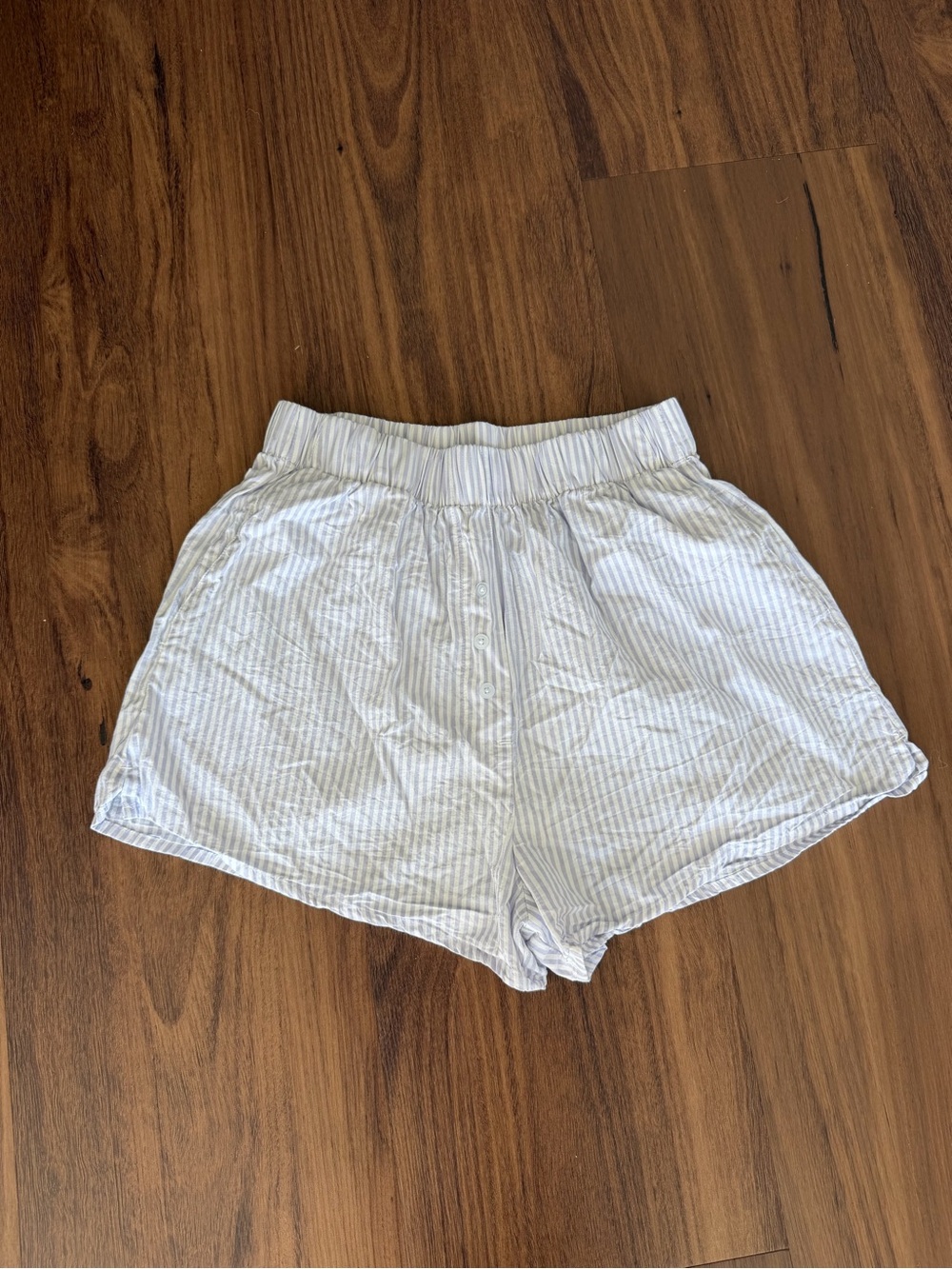 Daily Drills Light Purple and White Striped Boxer Shorts